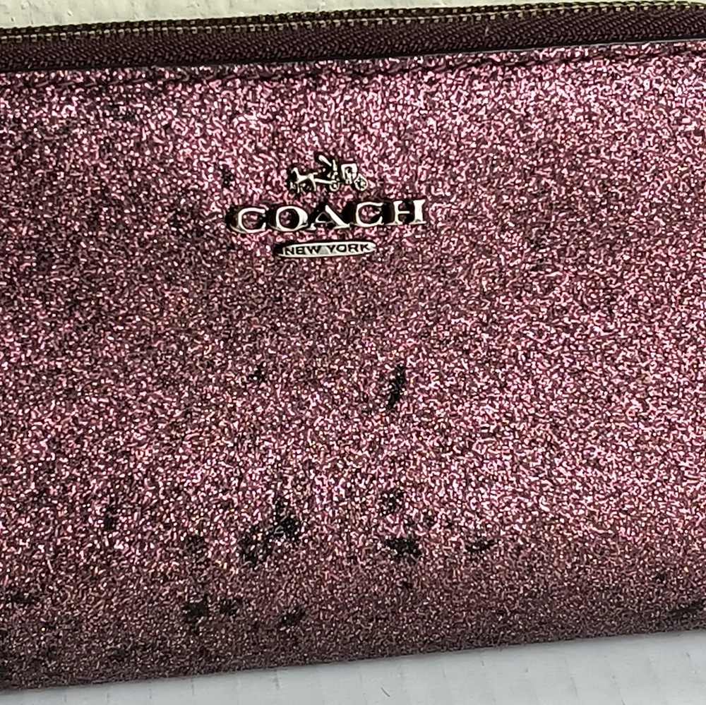 Coach Glitter Wristlet Wallets with Credit Card Storage